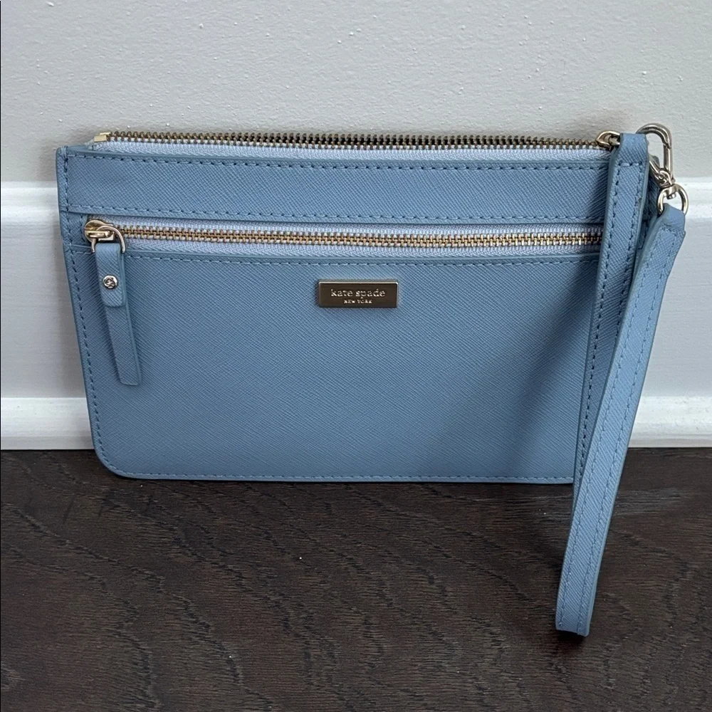 Kate Spade NY Staci wristlet, saffiano leather,zip top,4 card slots,zip front